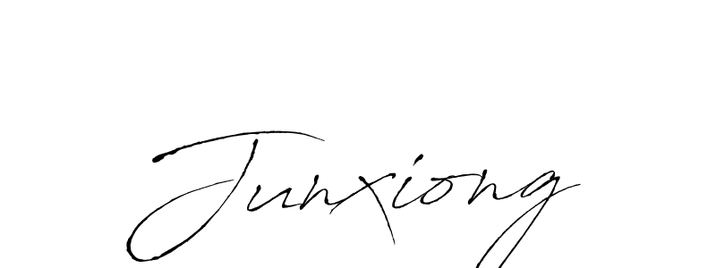 Use a signature maker to create a handwritten signature online. With this signature software, you can design (Antro_Vectra) your own signature for name Junxiong. Junxiong signature style 6 images and pictures png