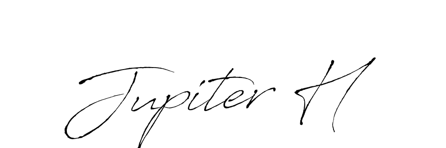 How to make Jupiter H signature? Antro_Vectra is a professional autograph style. Create handwritten signature for Jupiter H name. Jupiter H signature style 6 images and pictures png