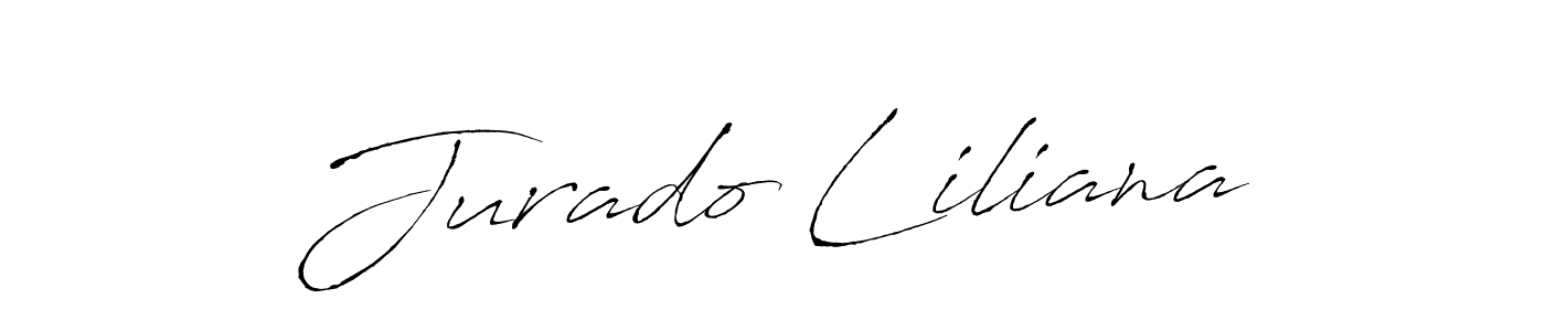 Make a beautiful signature design for name Jurado Liliana. With this signature (Antro_Vectra) style, you can create a handwritten signature for free. Jurado Liliana signature style 6 images and pictures png