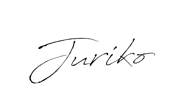 How to make Juriko name signature. Use Antro_Vectra style for creating short signs online. This is the latest handwritten sign. Juriko signature style 6 images and pictures png