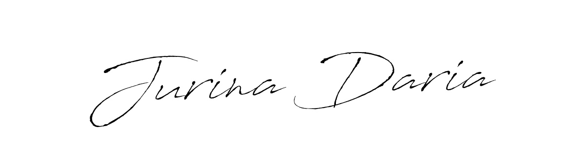 Jurina Daria stylish signature style. Best Handwritten Sign (Antro_Vectra) for my name. Handwritten Signature Collection Ideas for my name Jurina Daria. Jurina Daria signature style 6 images and pictures png