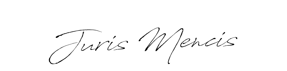 Juris Mencis stylish signature style. Best Handwritten Sign (Antro_Vectra) for my name. Handwritten Signature Collection Ideas for my name Juris Mencis. Juris Mencis signature style 6 images and pictures png