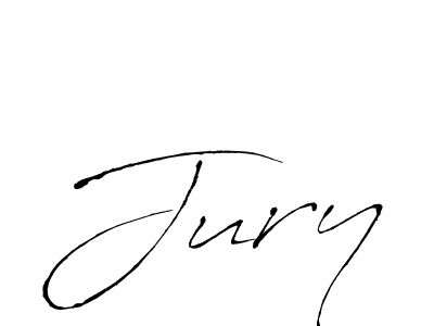 Design your own signature with our free online signature maker. With this signature software, you can create a handwritten (Antro_Vectra) signature for name Jury. Jury signature style 6 images and pictures png