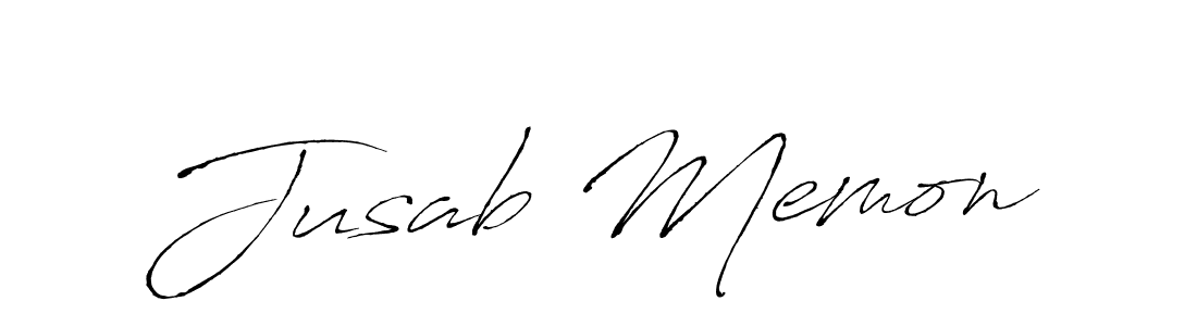 Also we have Jusab Memon name is the best signature style. Create professional handwritten signature collection using Antro_Vectra autograph style. Jusab Memon signature style 6 images and pictures png