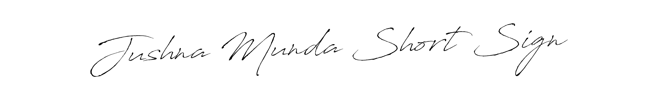 Use a signature maker to create a handwritten signature online. With this signature software, you can design (Antro_Vectra) your own signature for name Jushna Munda Short Sign. Jushna Munda Short Sign signature style 6 images and pictures png