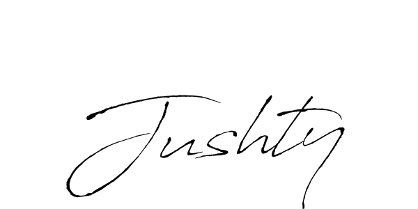 Antro_Vectra is a professional signature style that is perfect for those who want to add a touch of class to their signature. It is also a great choice for those who want to make their signature more unique. Get Jushty name to fancy signature for free. Jushty signature style 6 images and pictures png