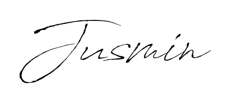 Personalize your online presence with Jusmin signature rendered in elegant Antro_Vectra font. Great for website footers and blogs. Jusmin signature style 6 images and pictures png