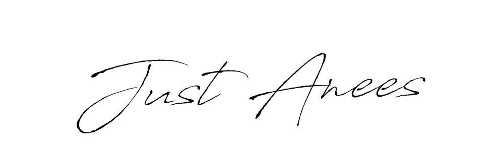 Design your own signature with our free online signature maker. With this signature software, you can create a handwritten (Antro_Vectra) signature for name Just Anees. Just Anees signature style 6 images and pictures png