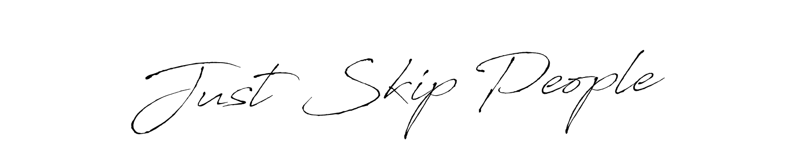How to make Just Skip People name signature. Use Antro_Vectra style for creating short signs online. This is the latest handwritten sign. Just Skip People signature style 6 images and pictures png