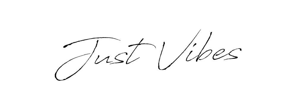 Create a beautiful signature design for name Just Vibes. With this signature (Antro_Vectra) fonts, you can make a handwritten signature for free. Just Vibes signature style 6 images and pictures png
