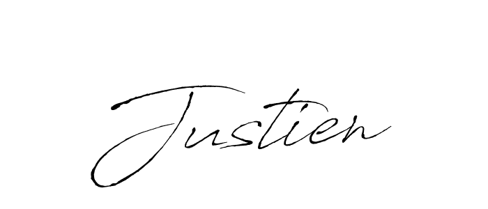 Create a beautiful signature design for name Justien. With this signature (Antro_Vectra) fonts, you can make a handwritten signature for free. Justien signature style 6 images and pictures png