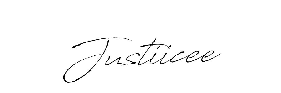 Justiicee stylish signature style. Best Handwritten Sign (Antro_Vectra) for my name. Handwritten Signature Collection Ideas for my name Justiicee. Justiicee signature style 6 images and pictures png