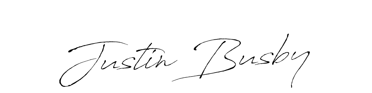 Create a beautiful signature design for name Justin Busby. With this signature (Antro_Vectra) fonts, you can make a handwritten signature for free. Justin Busby signature style 6 images and pictures png