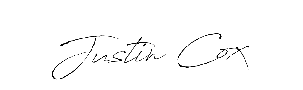 Justin Cox stylish signature style. Best Handwritten Sign (Antro_Vectra) for my name. Handwritten Signature Collection Ideas for my name Justin Cox. Justin Cox signature style 6 images and pictures png