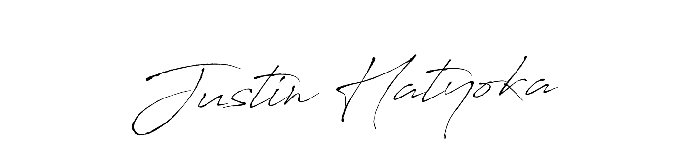 The best way (Antro_Vectra) to make a short signature is to pick only two or three words in your name. The name Justin Hatyoka include a total of six letters. For converting this name. Justin Hatyoka signature style 6 images and pictures png