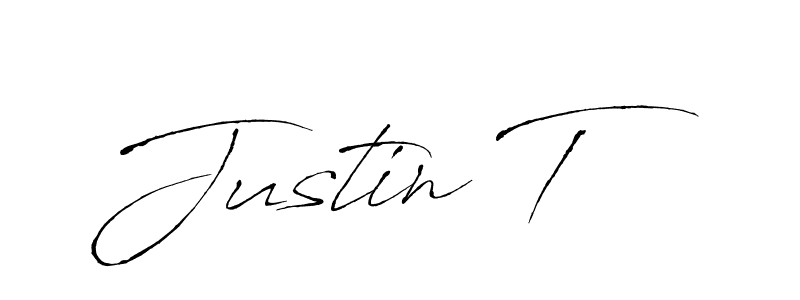 Use a signature maker to create a handwritten signature online. With this signature software, you can design (Antro_Vectra) your own signature for name Justin T. Justin T signature style 6 images and pictures png