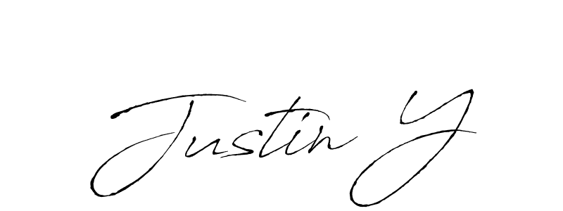 Use a signature maker to create a handwritten signature online. With this signature software, you can design (Antro_Vectra) your own signature for name Justin Y. Justin Y signature style 6 images and pictures png