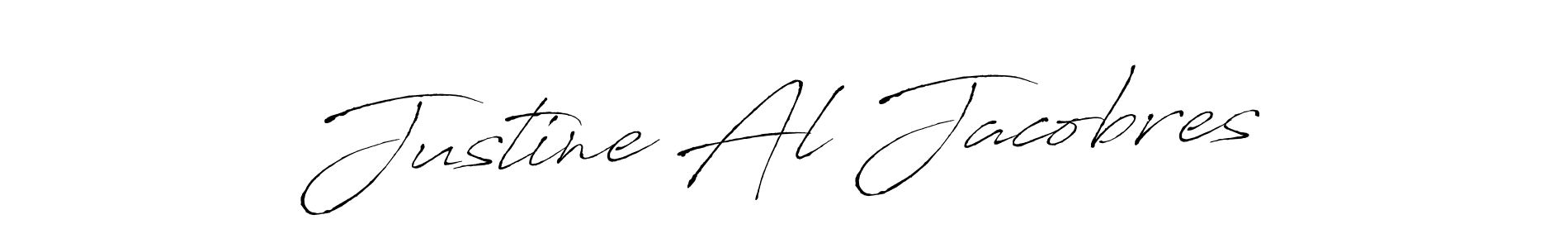 Make a beautiful signature design for name Justine Al Jacobres. With this signature (Antro_Vectra) style, you can create a handwritten signature for free. Justine Al Jacobres signature style 6 images and pictures png