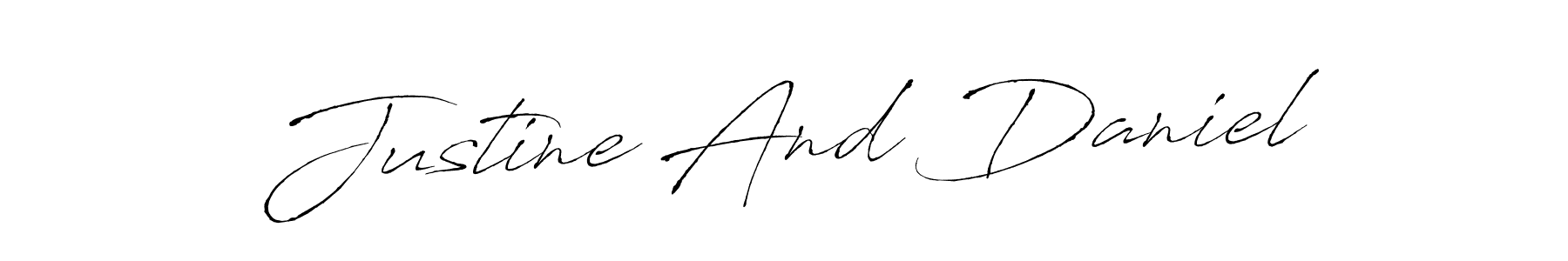 Once you've used our free online signature maker to create your best signature Antro_Vectra style, it's time to enjoy all of the benefits that Justine And Daniel name signing documents. Justine And Daniel signature style 6 images and pictures png