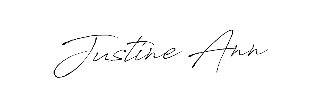 How to make Justine Ann name signature. Use Antro_Vectra style for creating short signs online. This is the latest handwritten sign. Justine Ann signature style 6 images and pictures png