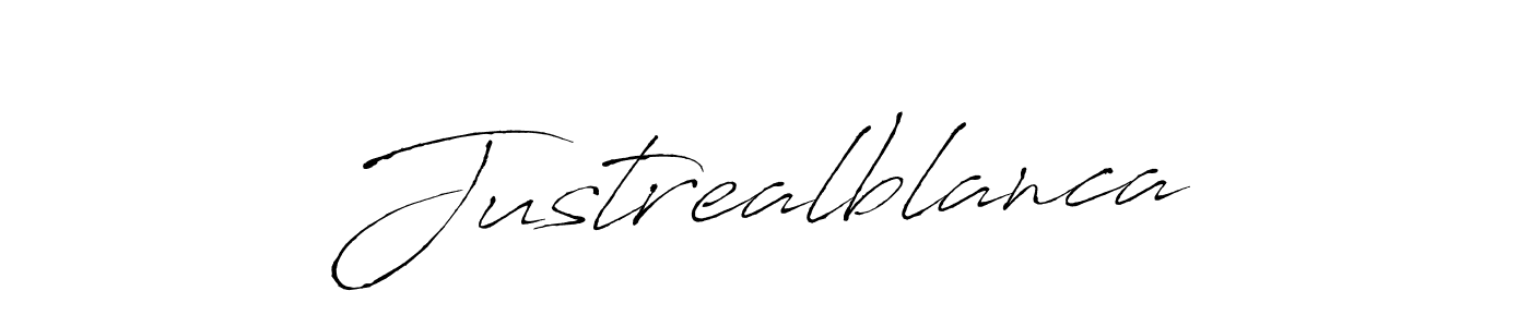 How to make Justrealblanca signature? Antro_Vectra is a professional autograph style. Create handwritten signature for Justrealblanca name. Justrealblanca signature style 6 images and pictures png