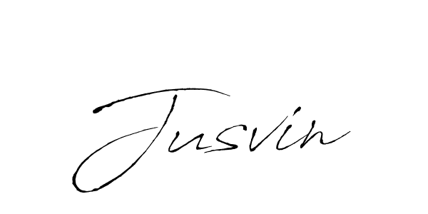 Jusvin stylish signature style. Best Handwritten Sign (Antro_Vectra) for my name. Handwritten Signature Collection Ideas for my name Jusvin. Jusvin signature style 6 images and pictures png