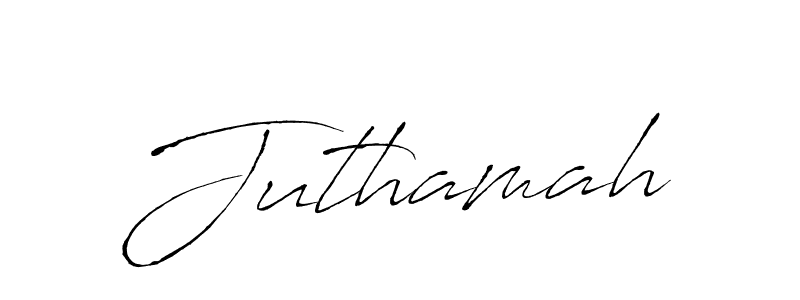 How to make Juthamah name signature. Use Antro_Vectra style for creating short signs online. This is the latest handwritten sign. Juthamah signature style 6 images and pictures png