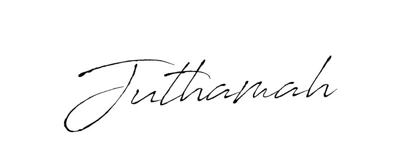 How to make Juthamah signature? Antro_Vectra is a professional autograph style. Create handwritten signature for Juthamah name. Juthamah signature style 6 images and pictures png