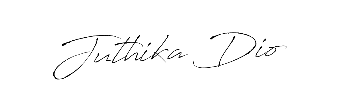 You should practise on your own different ways (Antro_Vectra) to write your name (Juthika Dio) in signature. don't let someone else do it for you. Juthika Dio signature style 6 images and pictures png