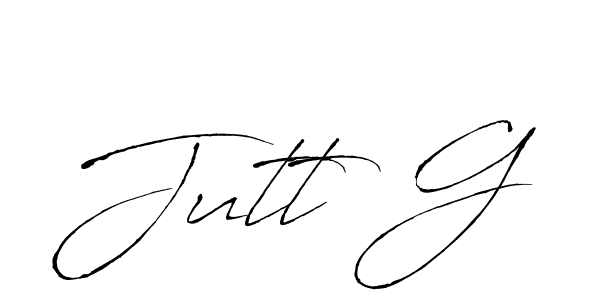 Create a beautiful signature design for name Jutt G. With this signature (Antro_Vectra) fonts, you can make a handwritten signature for free. Jutt G signature style 6 images and pictures png