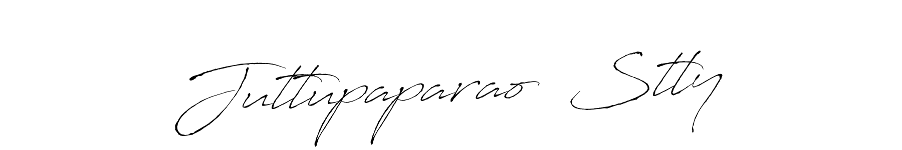 Create a beautiful signature design for name Juttupaparao  Stly. With this signature (Antro_Vectra) fonts, you can make a handwritten signature for free. Juttupaparao  Stly signature style 6 images and pictures png
