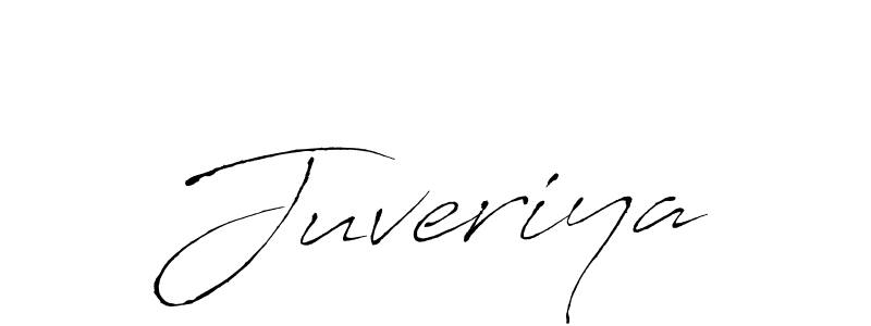 Design your own signature with our free online signature maker. With this signature software, you can create a handwritten (Antro_Vectra) signature for name Juveriya. Juveriya signature style 6 images and pictures png