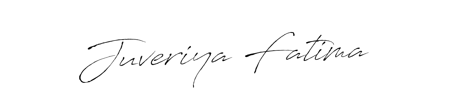 Design your own signature with our free online signature maker. With this signature software, you can create a handwritten (Antro_Vectra) signature for name Juveriya Fatima. Juveriya Fatima signature style 6 images and pictures png