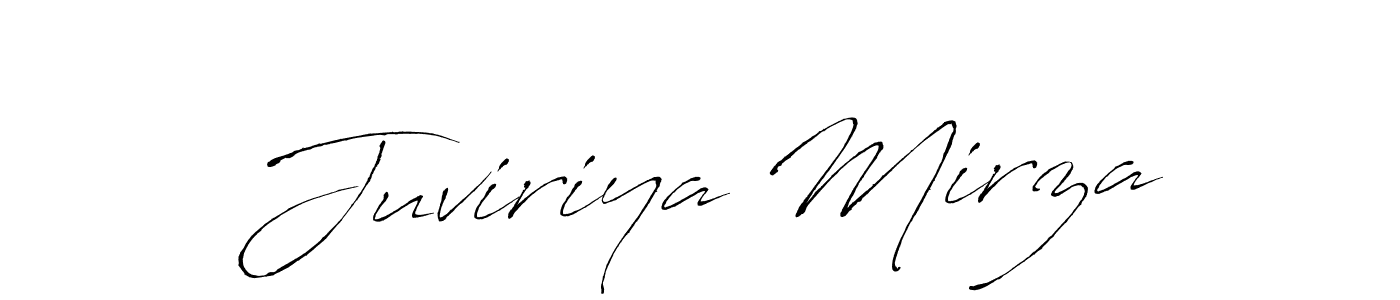 Antro_Vectra is a professional signature style that is perfect for those who want to add a touch of class to their signature. It is also a great choice for those who want to make their signature more unique. Get Juviriya Mirza name to fancy signature for free. Juviriya Mirza signature style 6 images and pictures png