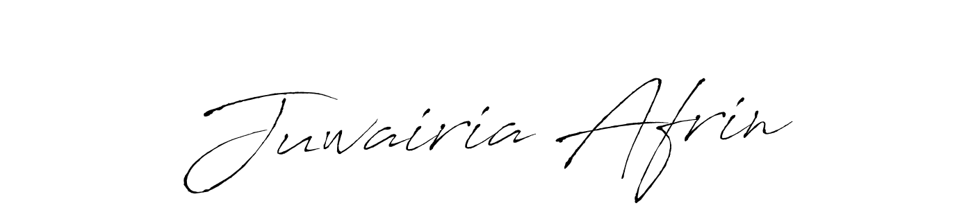 Design your own signature with our free online signature maker. With this signature software, you can create a handwritten (Antro_Vectra) signature for name Juwairia Afrin. Juwairia Afrin signature style 6 images and pictures png
