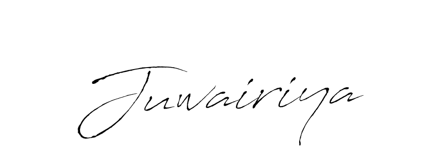 Use a signature maker to create a handwritten signature online. With this signature software, you can design (Antro_Vectra) your own signature for name Juwairiya. Juwairiya signature style 6 images and pictures png