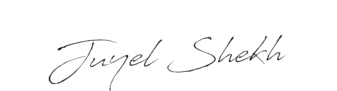 Design your own signature with our free online signature maker. With this signature software, you can create a handwritten (Antro_Vectra) signature for name Juyel Shekh. Juyel Shekh signature style 6 images and pictures png