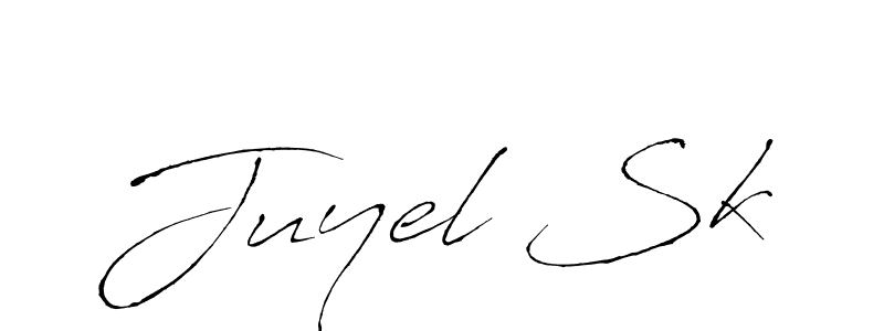 Juyel Sk stylish signature style. Best Handwritten Sign (Antro_Vectra) for my name. Handwritten Signature Collection Ideas for my name Juyel Sk. Juyel Sk signature style 6 images and pictures png
