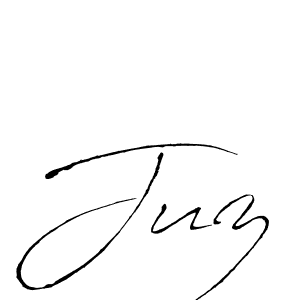 Make a beautiful signature design for name Juz. With this signature (Antro_Vectra) style, you can create a handwritten signature for free. Juz signature style 6 images and pictures png