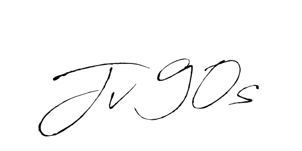 Create a beautiful signature design for name Jv 90s. With this signature (Antro_Vectra) fonts, you can make a handwritten signature for free. Jv 90s signature style 6 images and pictures png