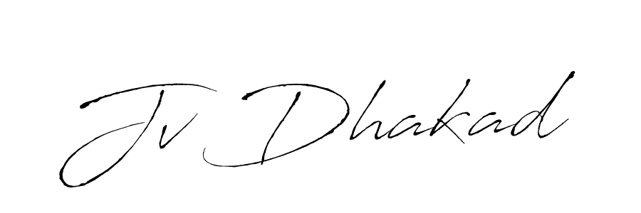 Use a signature maker to create a handwritten signature online. With this signature software, you can design (Antro_Vectra) your own signature for name Jv Dhakad. Jv Dhakad signature style 6 images and pictures png