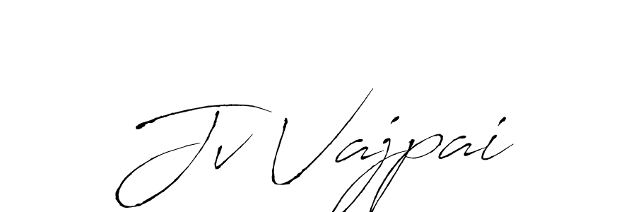 How to make Jv Vajpai signature? Antro_Vectra is a professional autograph style. Create handwritten signature for Jv Vajpai name. Jv Vajpai signature style 6 images and pictures png