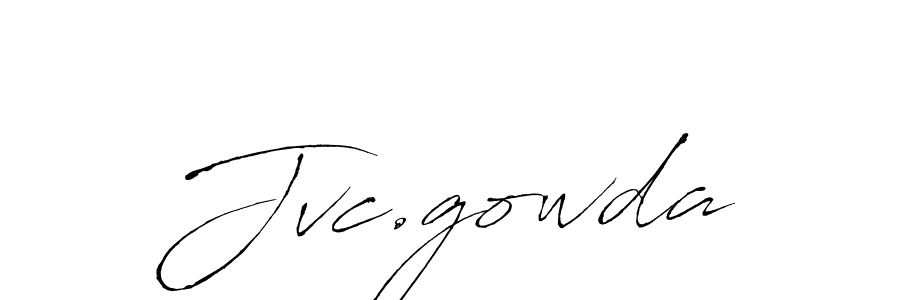 Design your own signature with our free online signature maker. With this signature software, you can create a handwritten (Antro_Vectra) signature for name Jvc.gowda. Jvc.gowda signature style 6 images and pictures png