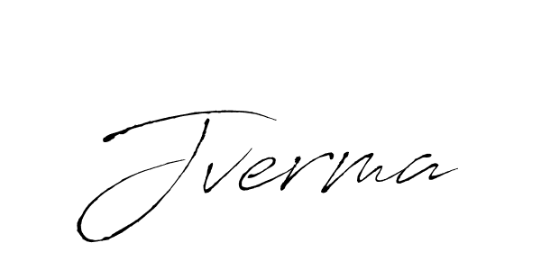 Jverma stylish signature style. Best Handwritten Sign (Antro_Vectra) for my name. Handwritten Signature Collection Ideas for my name Jverma. Jverma signature style 6 images and pictures png