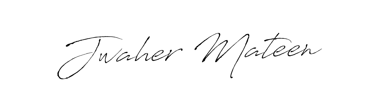 How to make Jwaher Mateen signature? Antro_Vectra is a professional autograph style. Create handwritten signature for Jwaher Mateen name. Jwaher Mateen signature style 6 images and pictures png