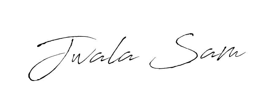 Use a signature maker to create a handwritten signature online. With this signature software, you can design (Antro_Vectra) your own signature for name Jwala Sam. Jwala Sam signature style 6 images and pictures png