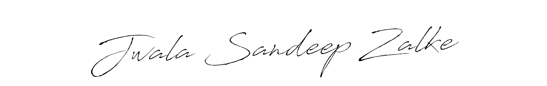 Create a beautiful signature design for name Jwala Sandeep Zalke. With this signature (Antro_Vectra) fonts, you can make a handwritten signature for free. Jwala Sandeep Zalke signature style 6 images and pictures png