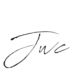 Jwc stylish signature style. Best Handwritten Sign (Antro_Vectra) for my name. Handwritten Signature Collection Ideas for my name Jwc. Jwc signature style 6 images and pictures png