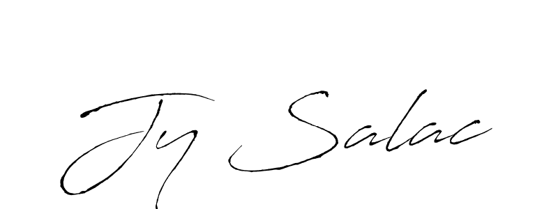 if you are searching for the best signature style for your name Jy Salac. so please give up your signature search. here we have designed multiple signature styles  using Antro_Vectra. Jy Salac signature style 6 images and pictures png