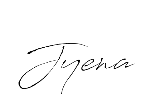 Jyena stylish signature style. Best Handwritten Sign (Antro_Vectra) for my name. Handwritten Signature Collection Ideas for my name Jyena. Jyena signature style 6 images and pictures png